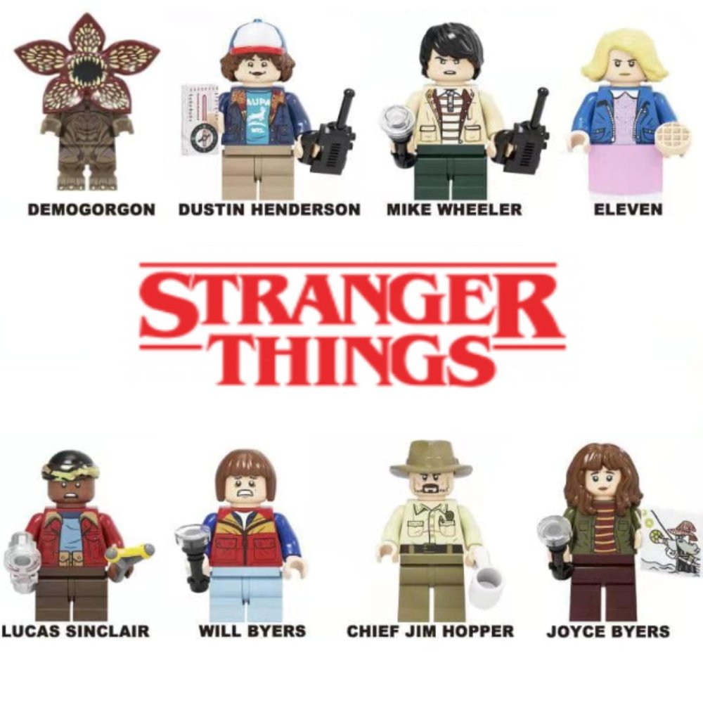 COPY - Stranger Things 8 pcs set minifigure plays with lego - Picture 1 of 1